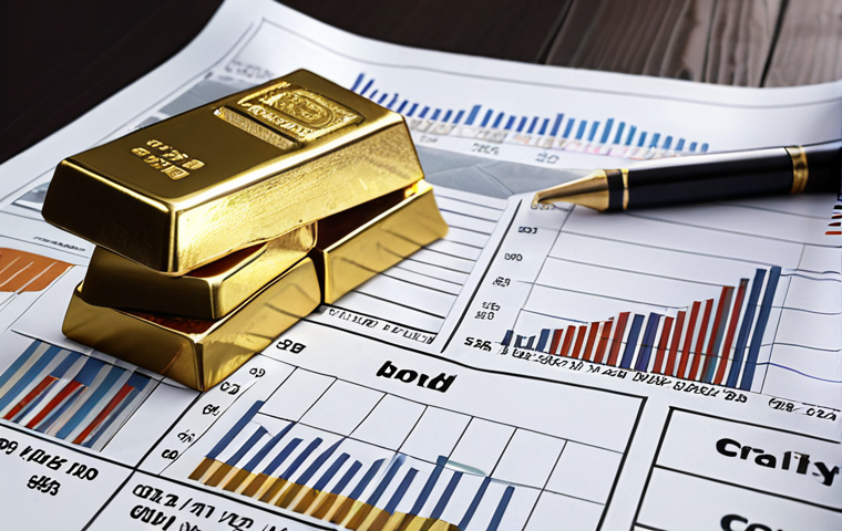 **Prompt:** Diverse investment portfolio, showcasing corporate bonds, gold bars, and real estate blueprints. Sophisticated Thai investor analyzing charts with ESG data overlays. Clean, modern financial setting.