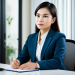 A professional Thai female financial advisor in a modest business suit, seated comfortably across a modern desk, attentively listening to a Thai male client in professional attire within a well-lit, contemporary financial consultation office. The focus is on active listening and establishing trust. The background subtly features blurred office elements. Fully clothed, appropriate attire, safe for work, perfect anatomy, correct proportions, natural pose, well-formed hands, proper finger count, professional photography, high quality, ultra-realistic, family-friendly.