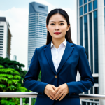 펀드투자상담사 관련 정책 변화 - Modern Bangkok Professional**

"A Thai businesswoman in a tailored business suit, standing confident...