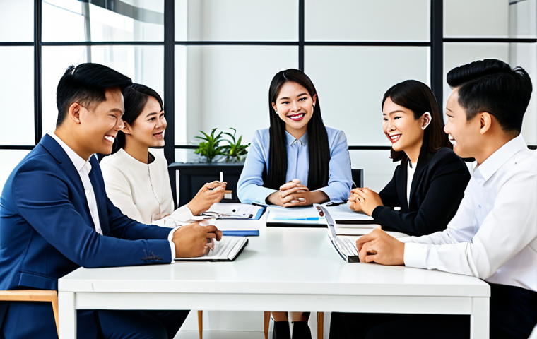 펀드투자상담사와 고객 데이터 관리 방법 - "A young Thai woman, fully clothed in professional dress, confidently presenting a financial growth ... 펀드투자상담사와 고객 데이터 관리 방법 - "A young Thai woman, fully clothed in professional dress, confidently presenting a financial growth ...